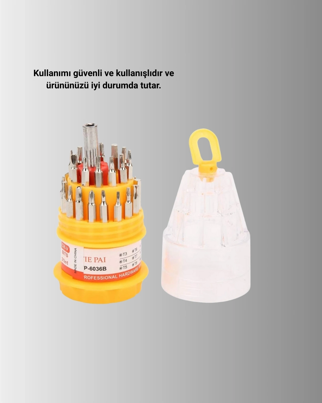 BUĞZ Ateşe Dayanıklı Tornavida Seti Elektronik Tamir İçin Çok Uçlu