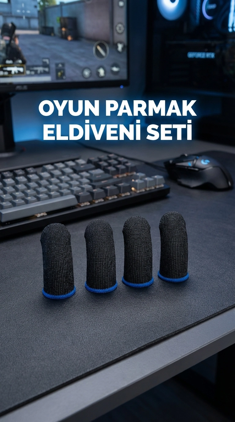 BUĞZ Ayarlanabilir Oyuncu Parmak Eldiveni Hassas Kontrol ve Konfor Sunar