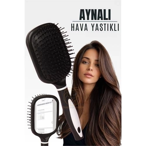 BUĞZ Aynalı Tarak Hava Yastıklı Ergonomik Tarak