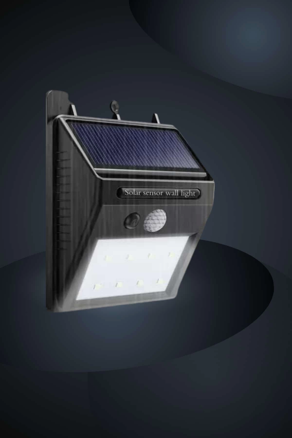 BUĞZ Bahçe Aydınlatma Sensörlü Güneş Enerjili Duvar Lambası 40 Led Işık BUĞZ Bahçe Aydınlatma Sensörlü Güneş Enerjili Duvar Lambası 40 Led Işık