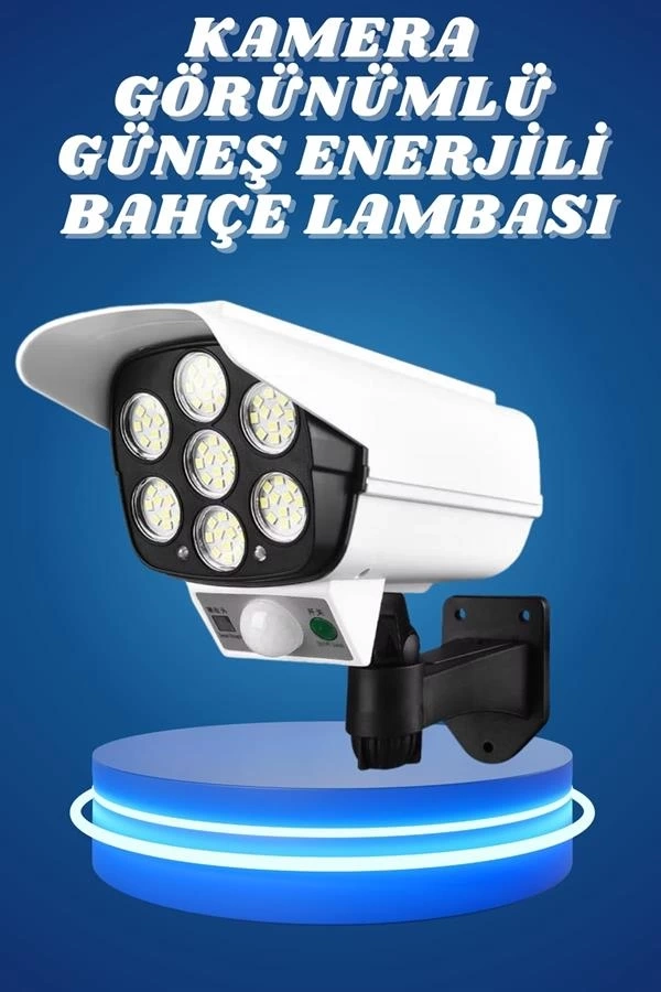 BUĞZ Bahçe Aydınlatması Hareket Sensörlü Led Aydınlatma Kamera Görünümlü
