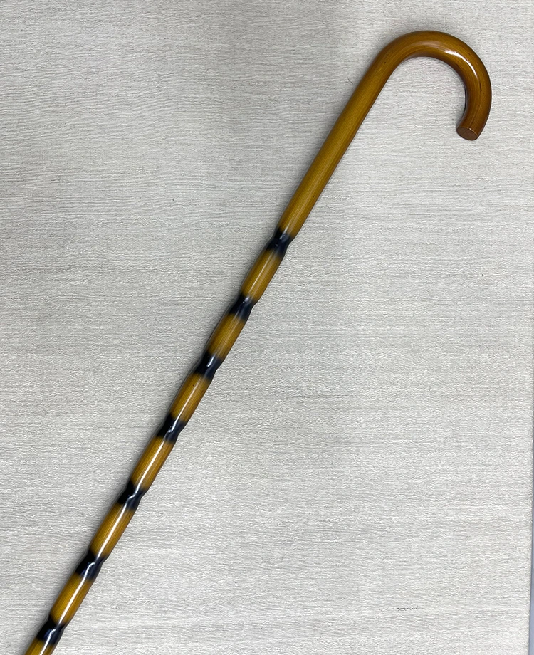 BUĞZ BAMBU DESENLİ ZARİF AHŞAP BASTON