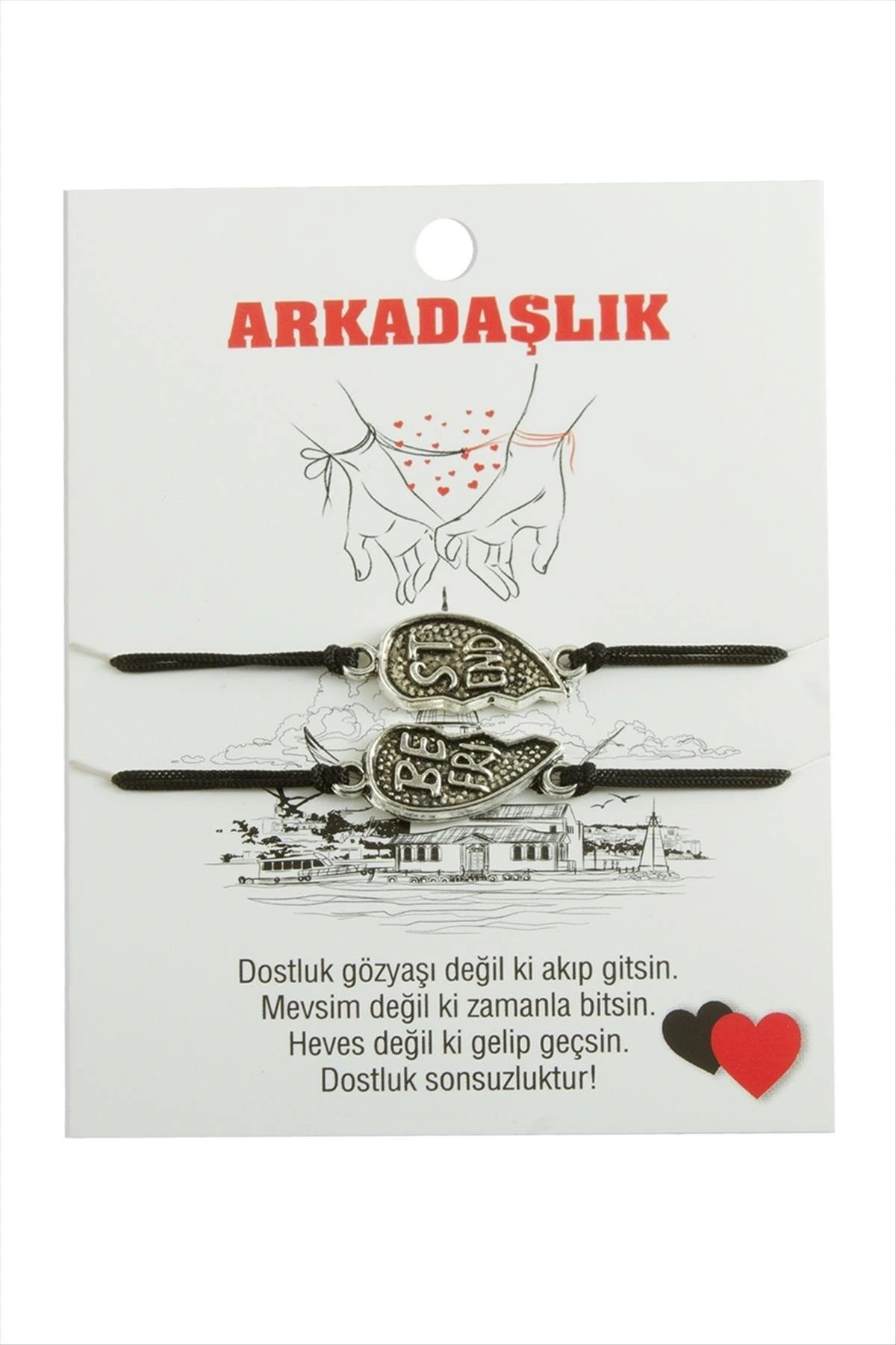 BUĞZ Best Friends Arkadaş Deri Bileklik