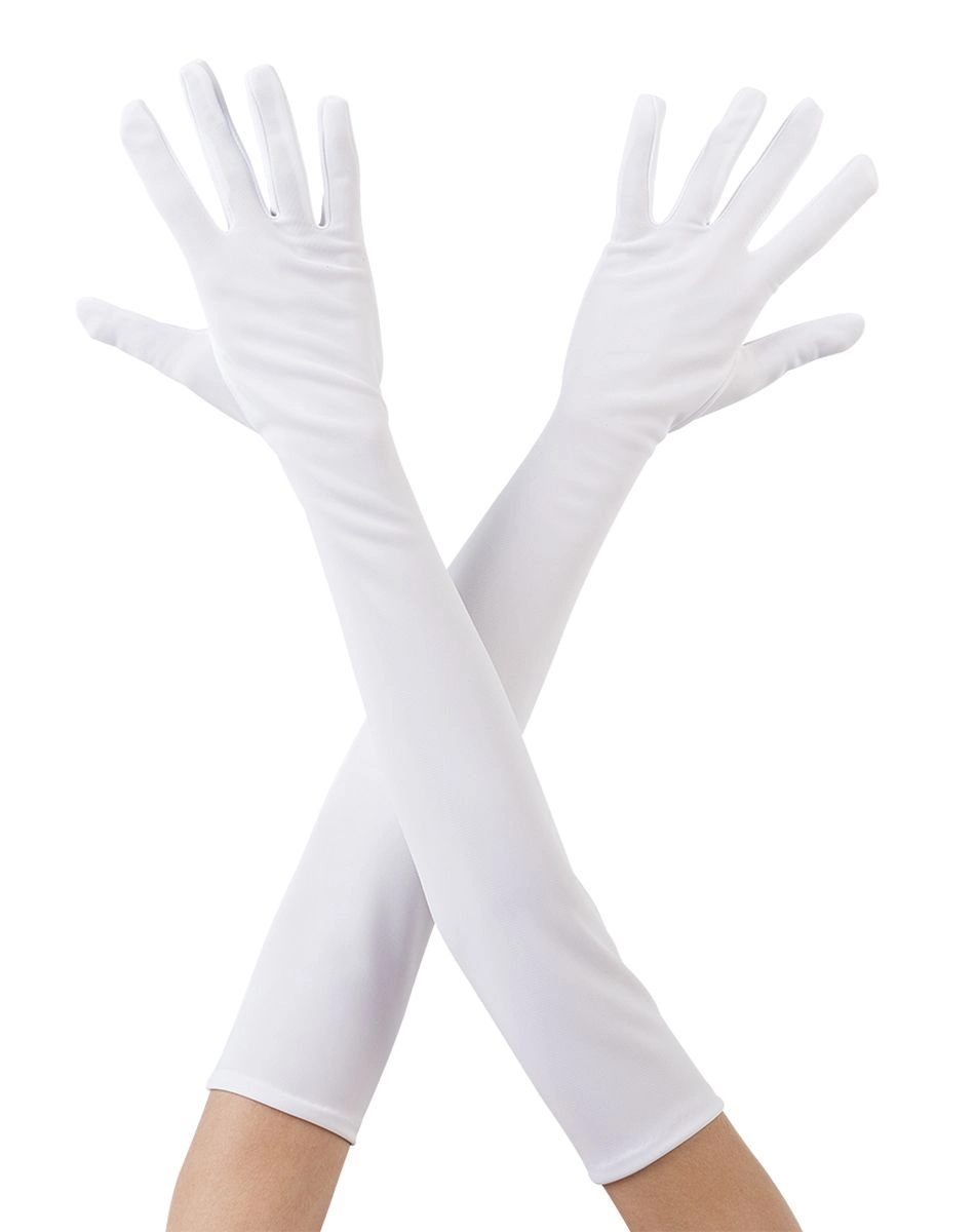 BUĞZ BEYAZ RENK UZUN KUMAŞ ELDİVEN 40 CM BUĞZ BEYAZ RENK UZUN KUMAŞ ELDİVEN 40 CM