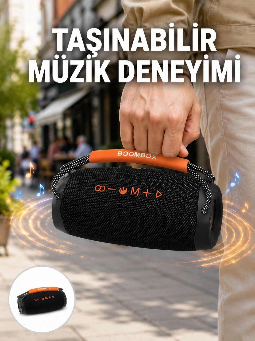 BUĞZ Bluetooth 5.1 Kablosuz Hoparlör Derin Bas RGB Işıklı Yeni Nesil