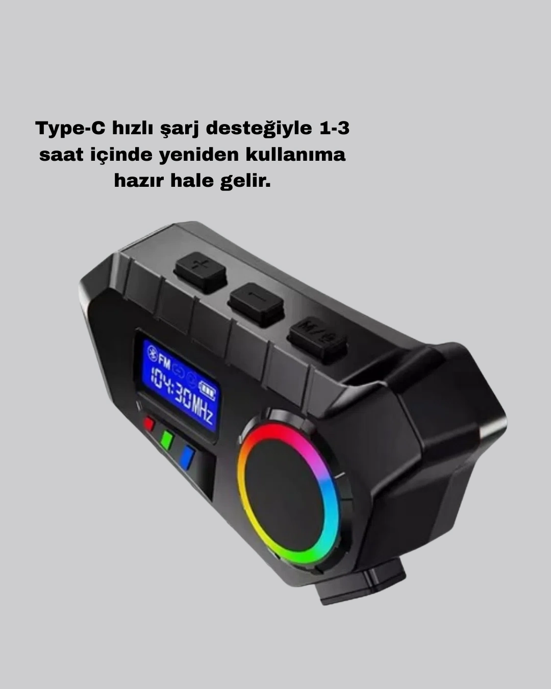 BUĞZ Bluetooth 5.4 İntercom ve Alarmlı Disk Kilidi Seti Güçlü Ses ve Güvenlik