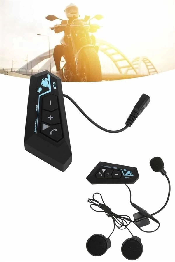 BUĞZ Bluetooth Kask Kulaklığı Intercom 5.0 Bluetooth Android ve İOS Uyumlu