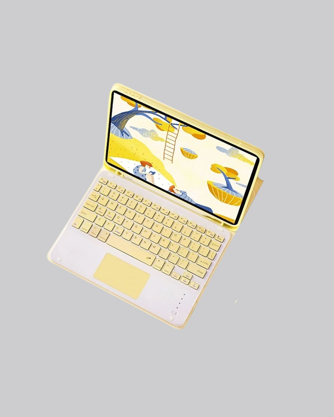 BUĞZ Bluetooth Klavye – Kablosuz, Sessiz Tuşlu, Android iOS Windows Uyumlu, Kompakt Taşınabilir Tasarım