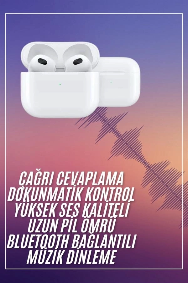 BUĞZ Bluetooth Kulaklık 3. Nesil Ios Android Uyumlu Yeni Nesil Wireless Charge