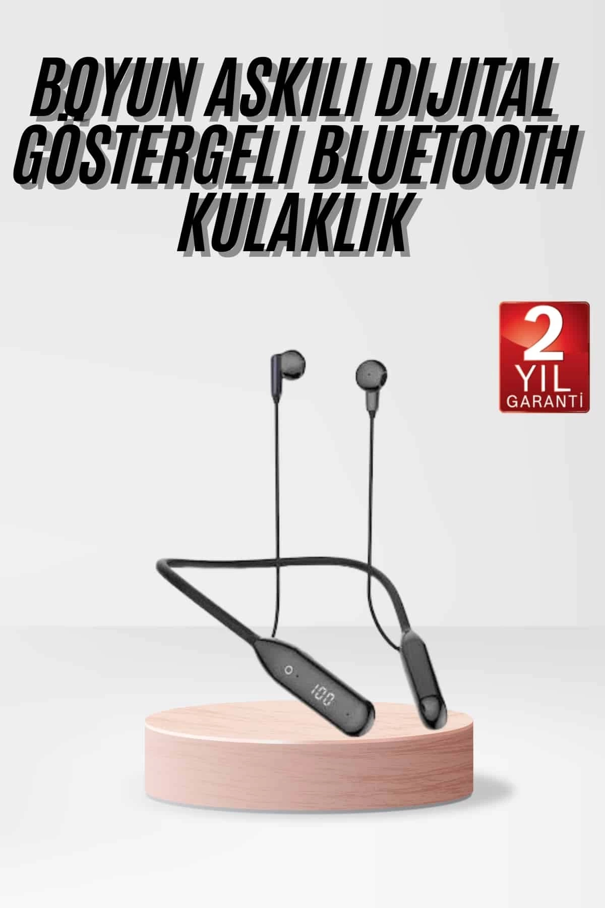 BUĞZ Bluetooth Kulaklık Kablolu Android ve İOS Uyumlu ANC Özellikli 100 saat sarj