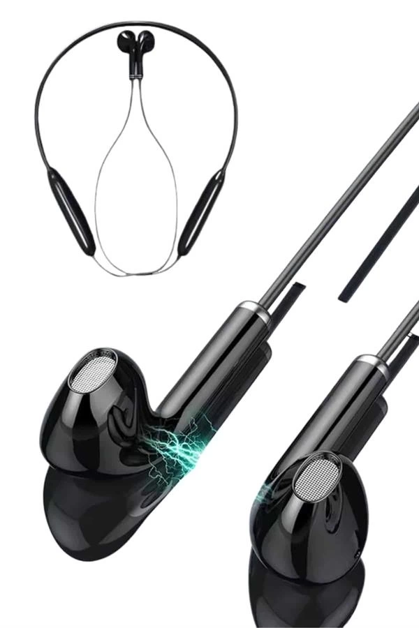 BUĞZ Bluetooth Kulaklık Kablolu Android ve İOS Uyumlu ANC Özellikli