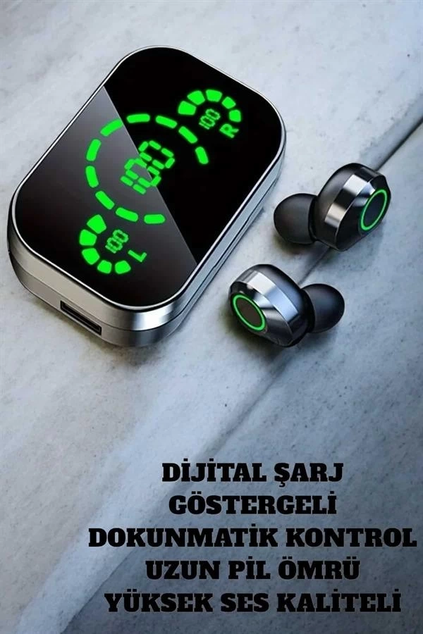 BUĞZ Bluetooth Kulaklık Mikrofonlu Dokunmatik Kontrol ANC Özelliği