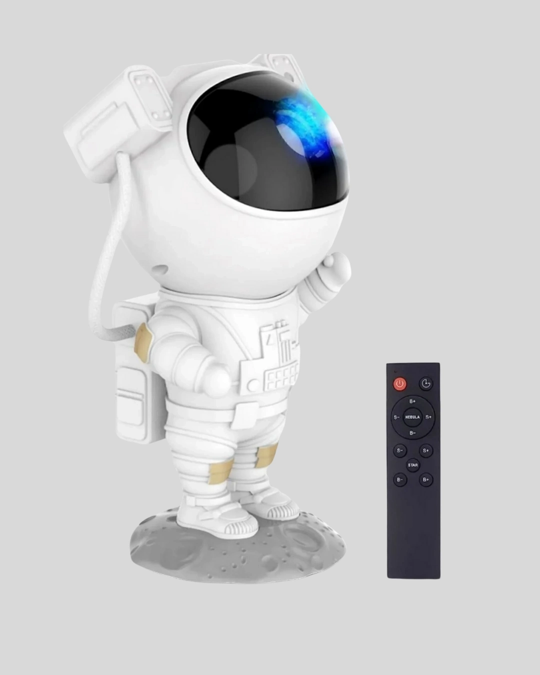 BUĞZ Bluetooth Müzikli Astronot Projeksiyon Lambası Yıldız ve Ay Efektli
