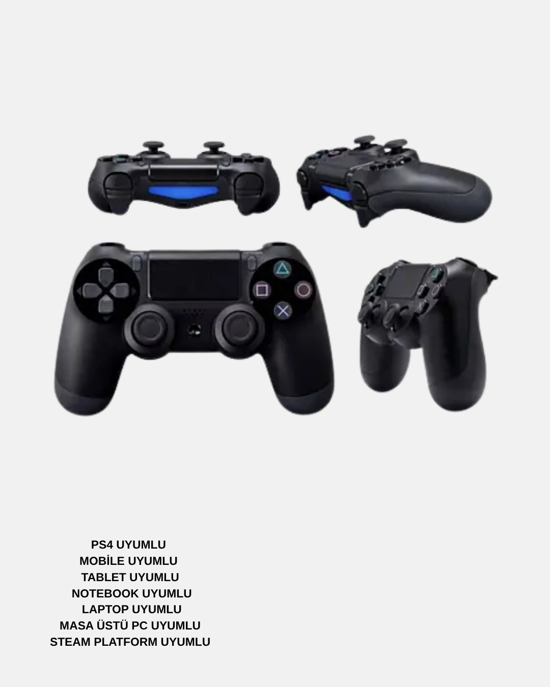 BUĞZ Bluetooth Oyun Kolu – Titreşimli, PS4, Steam, PC, Mobil ve Tablet Uyumlu