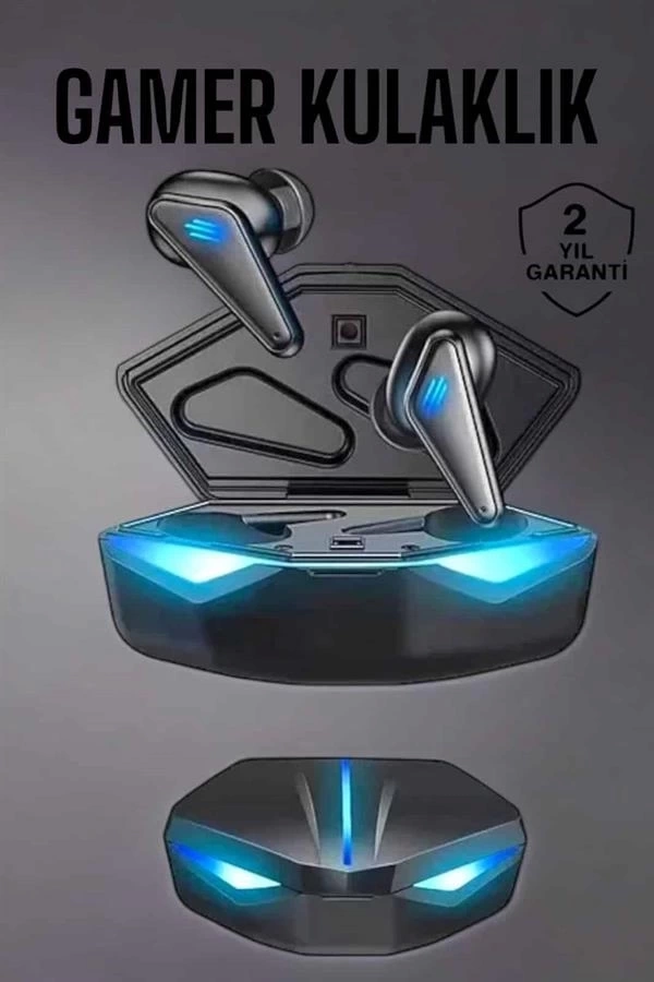 BUĞZ Bluetooth Oyuncu Kulaklığı Led Işıklı Kablosuz ANC Özelliği