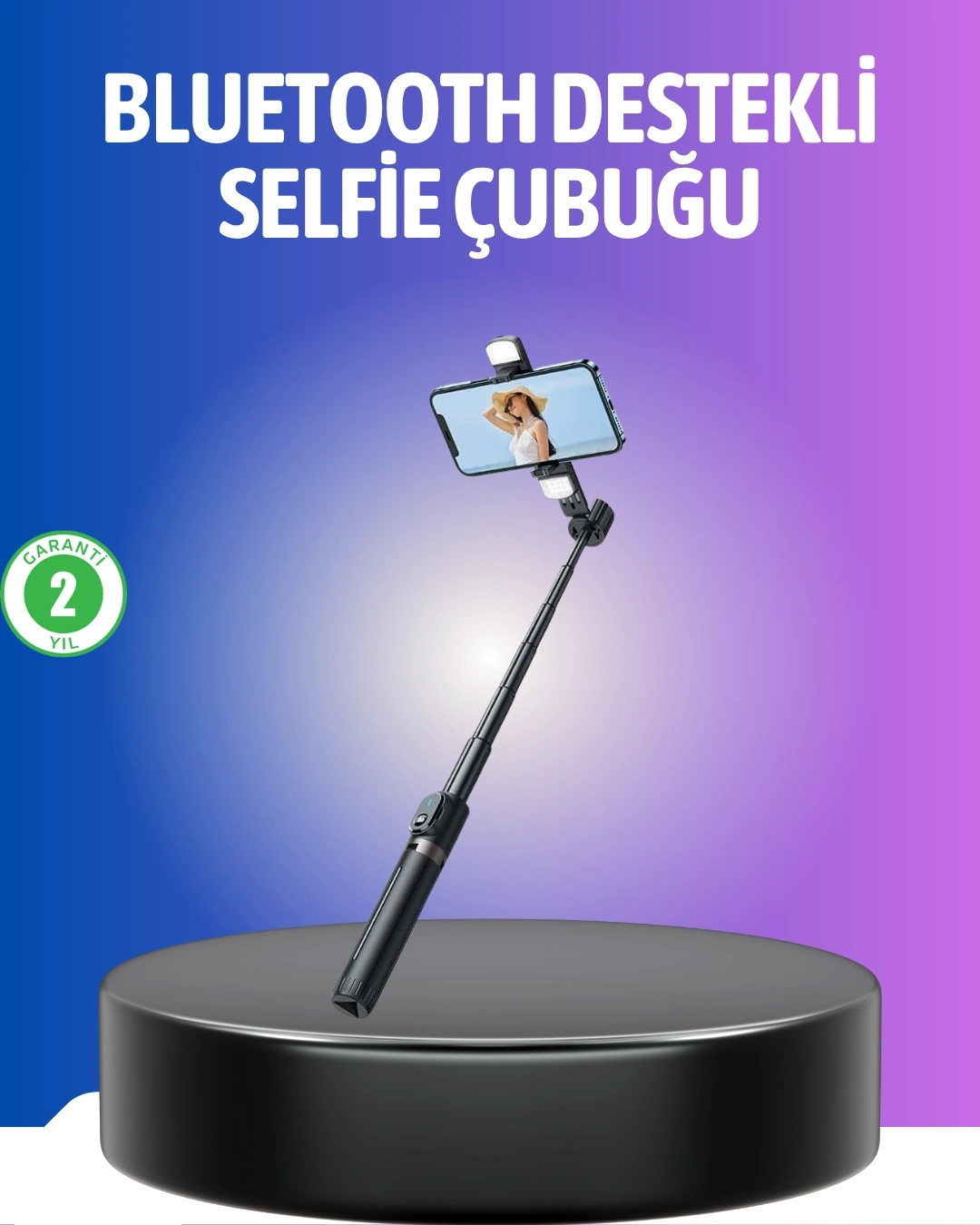 BUĞZ Bluetooth Selfie Çubuğu – Uzaktan Kumandalı
