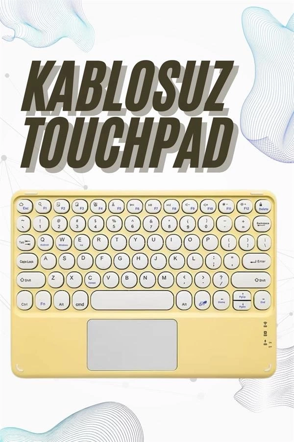 BUĞZ Bluetooth Touchpad Klavye 10.9 inch Kablosuz Wifi Q Klavye Slim BUĞZ Bluetooth Touchpad Klavye 10.9 inch Kablosuz Wifi Q Klavye Slim