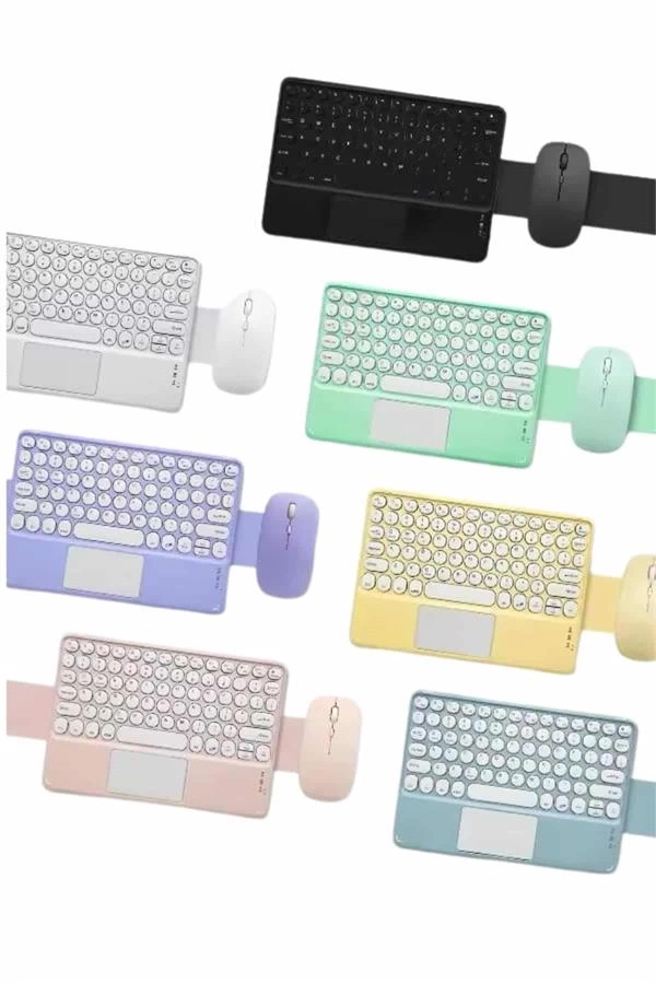 BUĞZ Bluetooth Touchpad Klavye Ultra İnce Taşınabilir Q Klavye