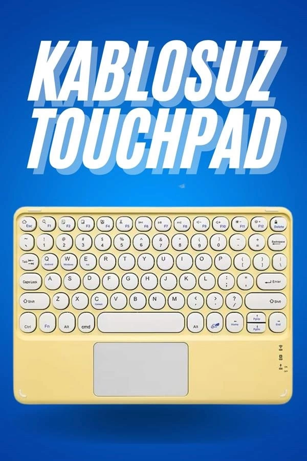 BUĞZ Bluetooth Touchpad Klavye Ultra İnce Taşınabilir Q Klavye BUĞZ Bluetooth Touchpad Klavye Ultra İnce Taşınabilir Q Klavye