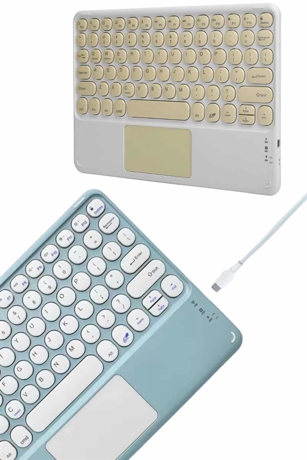 BUĞZ Bluetooth Touchpad Klavye Ultra İnce Taşınabilir Q Klavye