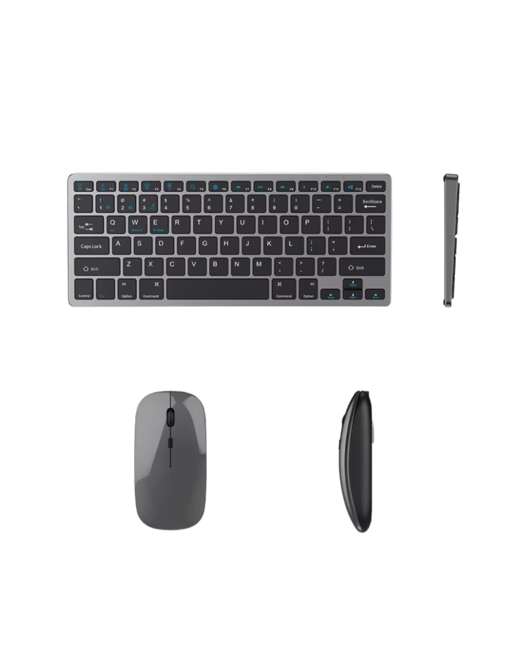 BUĞZ Bluetooth ve 2.4G Destekli Kablosuz Klavye Mouse Seti Şarj Edilebilir