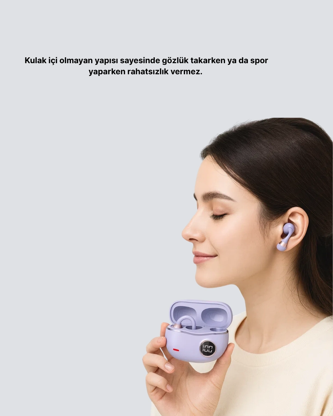 BUĞZ Bluetooth YXG10 Kulak Arkası Tasarım Cilt Dostu Silikon Hafif Yapı