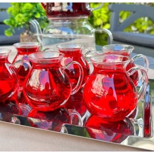 BUĞZ Borosilikat Cam Bardak 6 Adet