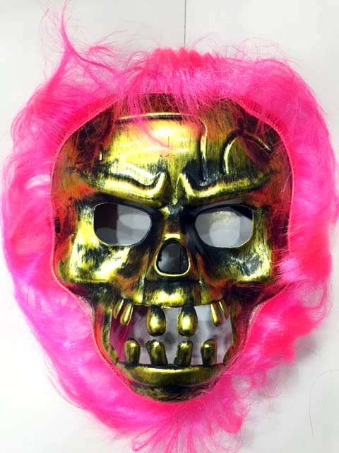 BUĞZ Cadılar Bayramı Pembe Saçlı Maske