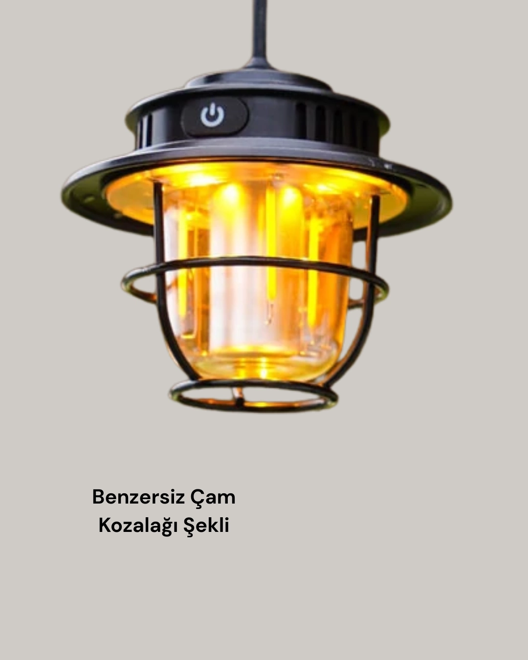 BUĞZ Çam Kozalağı Şekilli Retro Kamp Gece Lambası BUĞZ Çam Kozalağı Şekilli Retro Kamp Gece Lambası