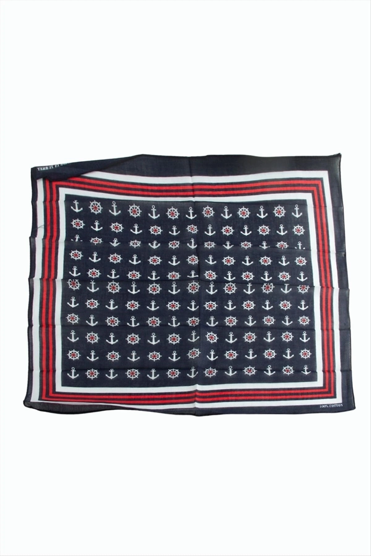 BUĞZ Çapa Dümen Desenli Bandana 50*50