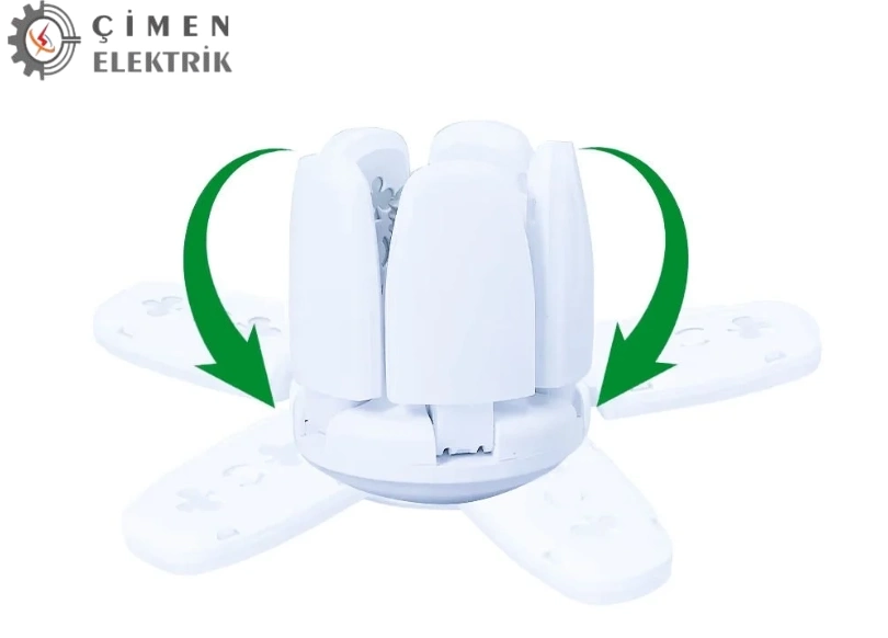 BUĞZ CATA CT 1151 Pervane 30W Led Ampul 6500K Beyaz Işık E27 Duy