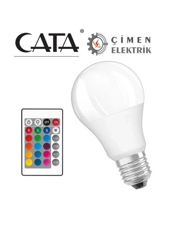 BUĞZ CATA CT 4058 9W Led Ampul RGB Kumandalı
