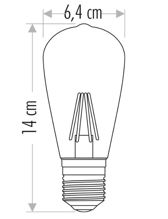 BUĞZ CATA CT 4350 4W Led Ampul 2700K Amber E27 Duy