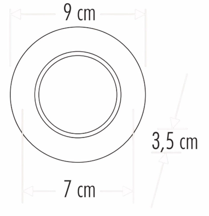 BUĞZ CATA CT 5261 8W Başak Led Spot 3 Renkli