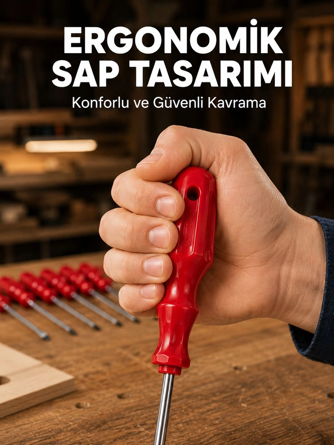 BUĞZ Çelik 7'li Tornavida Seti Ergonomik Sap Profesyonel Kullanım