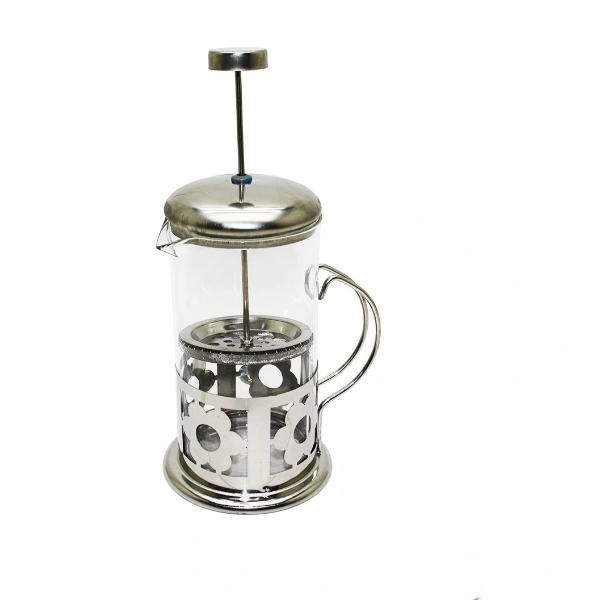 BUĞZ ÇELİK KULPLU CAM FRENCH PRESS - 350 ML