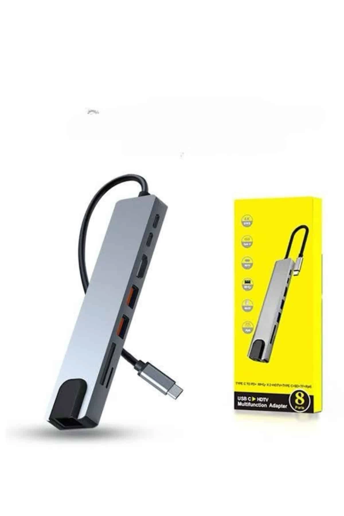 BUĞZ Çevirici Dönüştürücü Adaptör Macbook 3 In 1 Type-C To Hdmı USB 3.0
