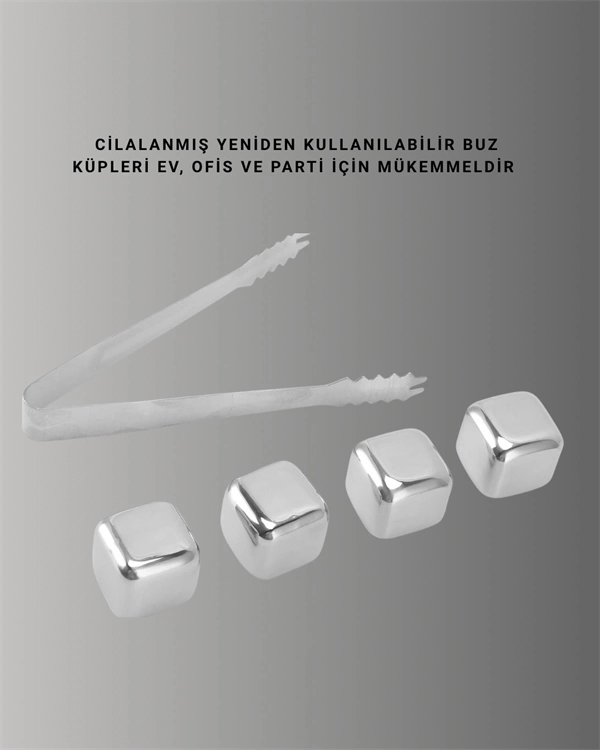 BUĞZ Çevre Dostu Metal Buz Küpü ve Kullanışlı Klips Seti BUĞZ Çevre Dostu Metal Buz Küpü ve Kullanışlı Klips Seti