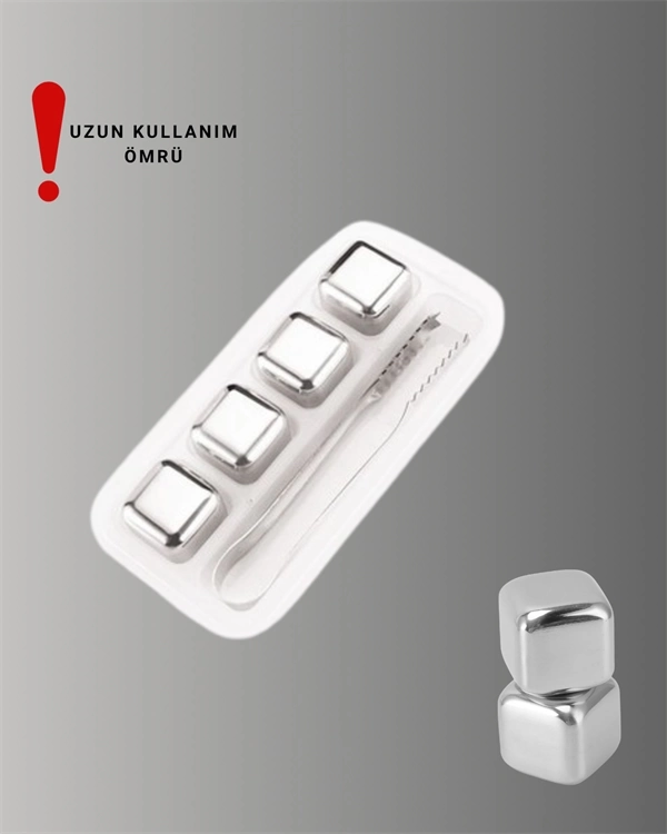 BUĞZ Çevre Dostu Metal Buz Küpü ve Kullanışlı Klips Seti BUĞZ Çevre Dostu Metal Buz Küpü ve Kullanışlı Klips Seti