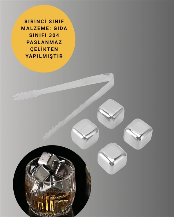 BUĞZ Çevre Dostu Metal Buz Küpü ve Kullanışlı Klips Seti BUĞZ Çevre Dostu Metal Buz Küpü ve Kullanışlı Klips Seti