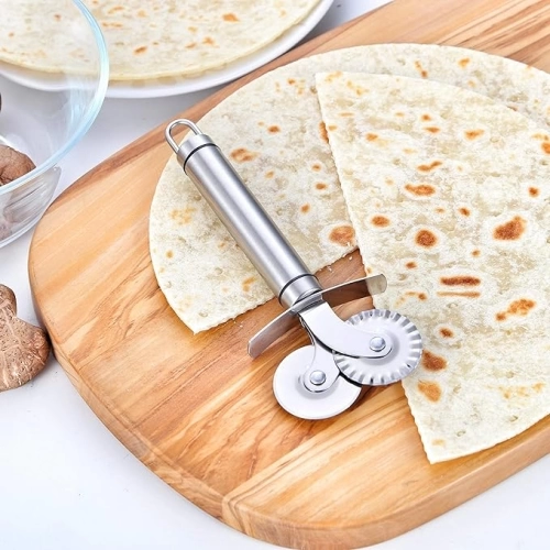 BUĞZ Çift Başlıklı Pizza Hamur Bıçağı BUĞZ Çift Başlıklı Pizza Hamur Bıçağı