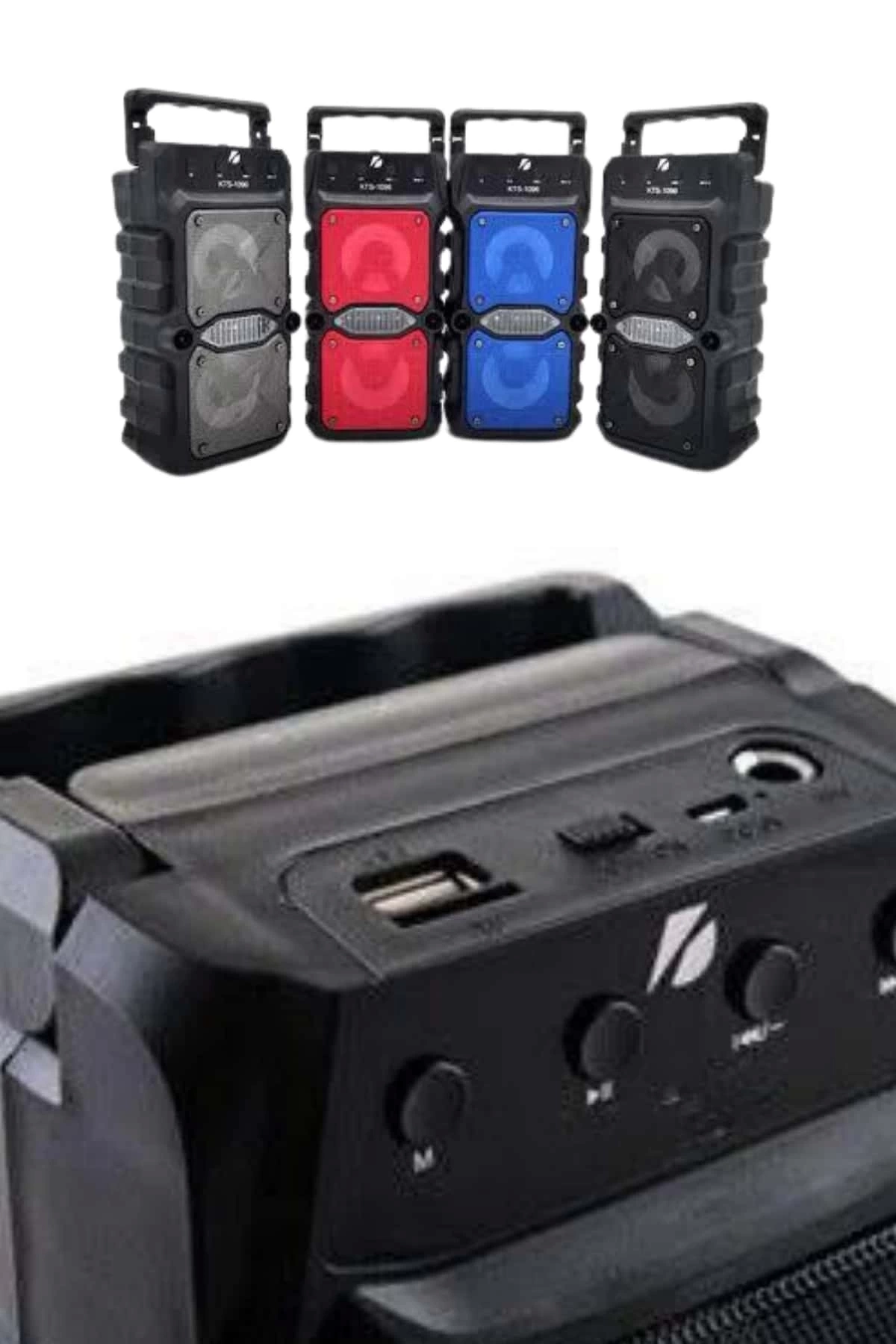 BUĞZ Çift Çıkışlı Güçlü Bataryalı Kablosuz Yüksek Ses Kaliteli Bluetooth Hoparlör