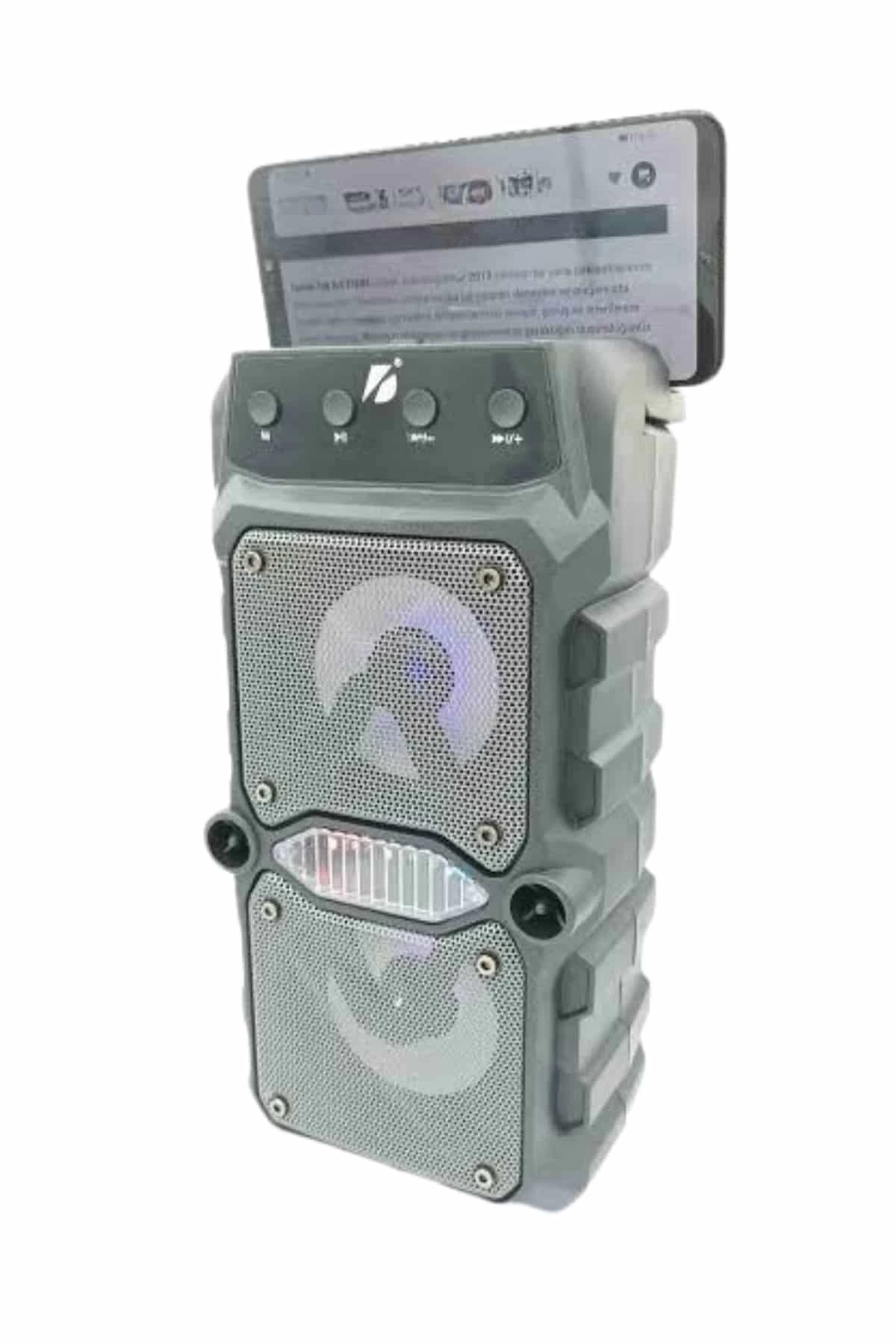 BUĞZ Çift Çıkışlı Güçlü Bataryalı Kablosuz Yüksek Ses Kaliteli Bluetooth Hoparlör