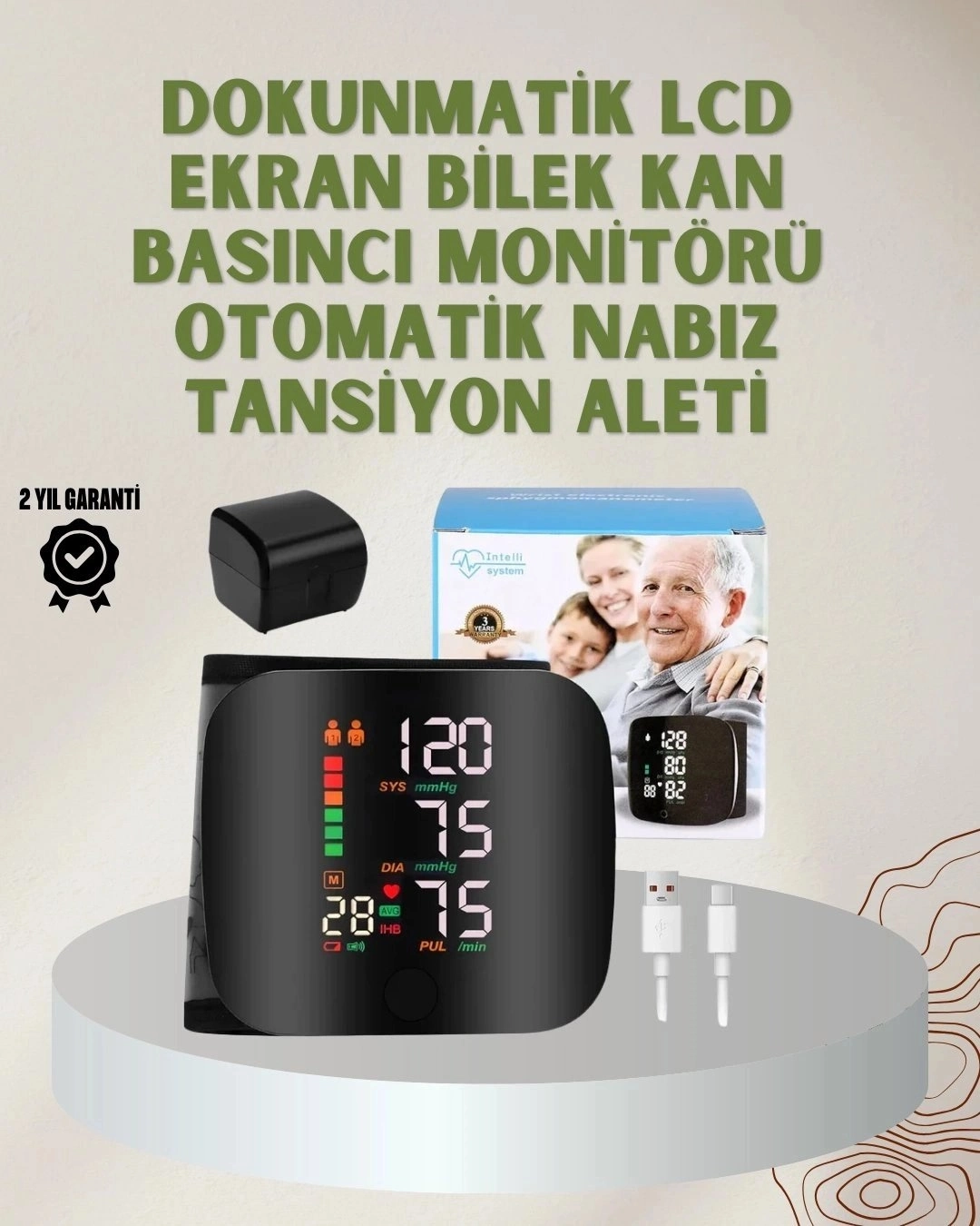 BUĞZ Çift Kullanıcı Hafızalı Tansiyon Ölçer