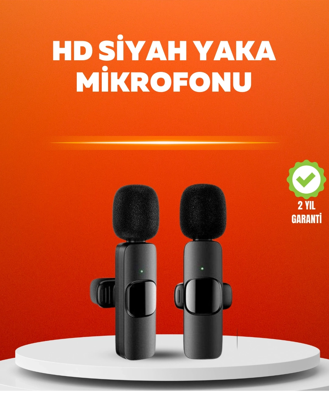 BUĞZ Çift Mikrofonlu Kablosuz Kayıt Seti iPhone Uyumlu Mini Mikrofon