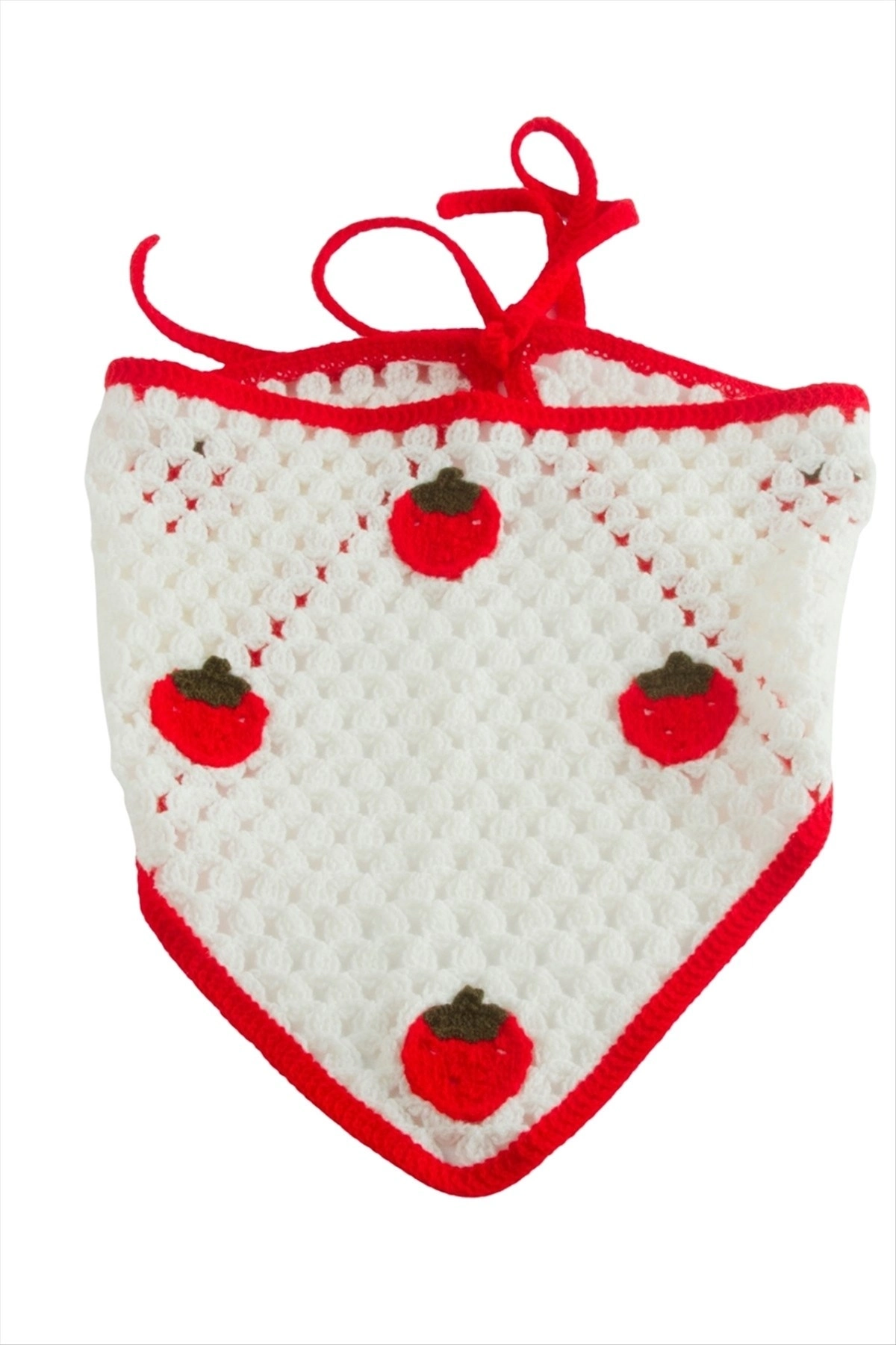 BUĞZ Çilek Örme Bohem Bandana
