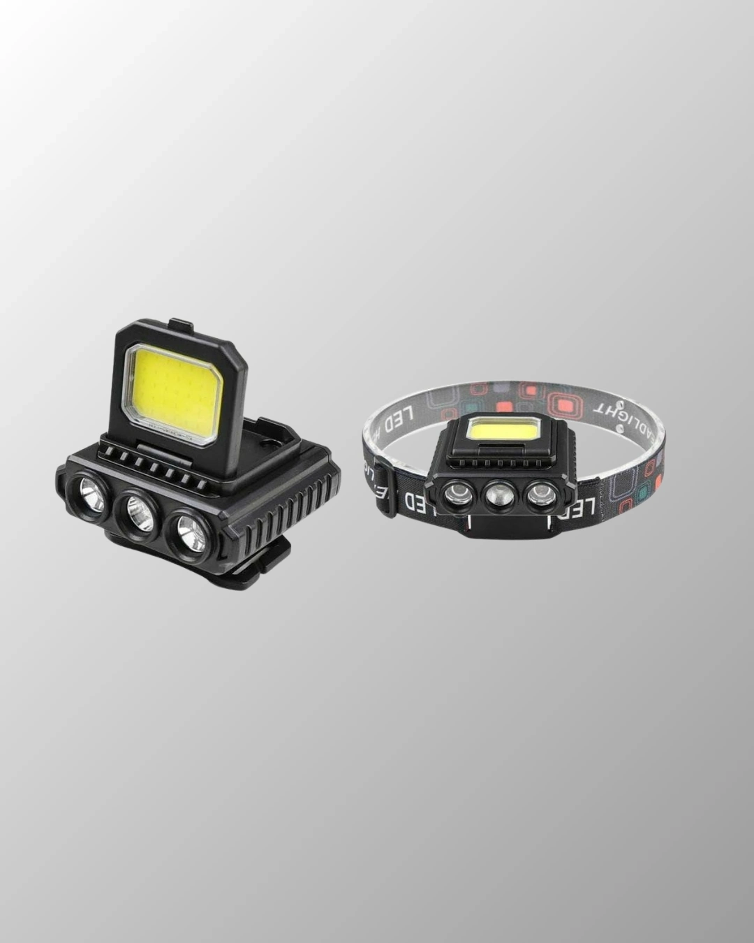 BUĞZ COB + XPE LED Kafa Feneri 800 Lumen USB Type C Şarjlı Çok Modlu