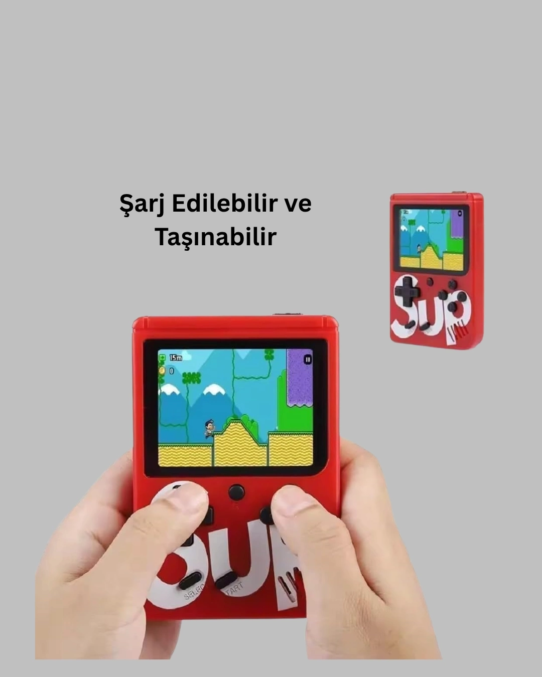 BUĞZ Çocuklar İçin 400 Retro Oyunlu Konsol