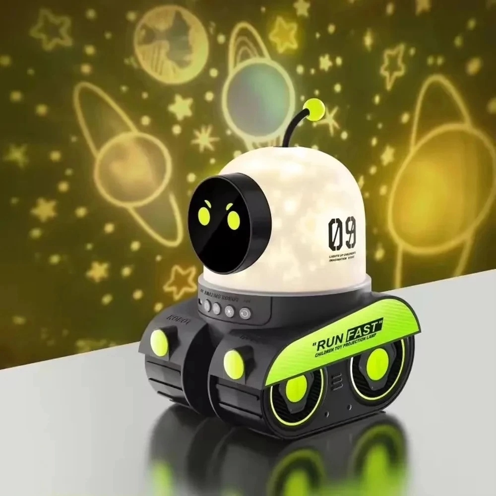 BUĞZ Çocuklar Için Eğitici Ve Eğlenceli Robot Temali Projektör Gece Lambasi BUĞZ Çocuklar Için Eğitici Ve Eğlenceli Robot Temali Projektör Gece Lambasi