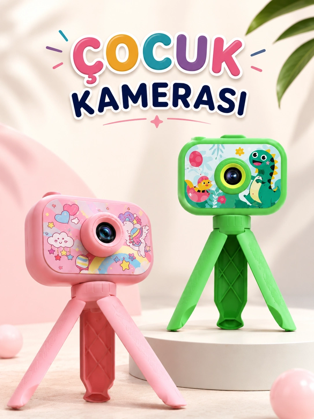 BUĞZ Çocuklara Özel Dijital LCD Ekran 1080P HD Görüntü Kaliteli